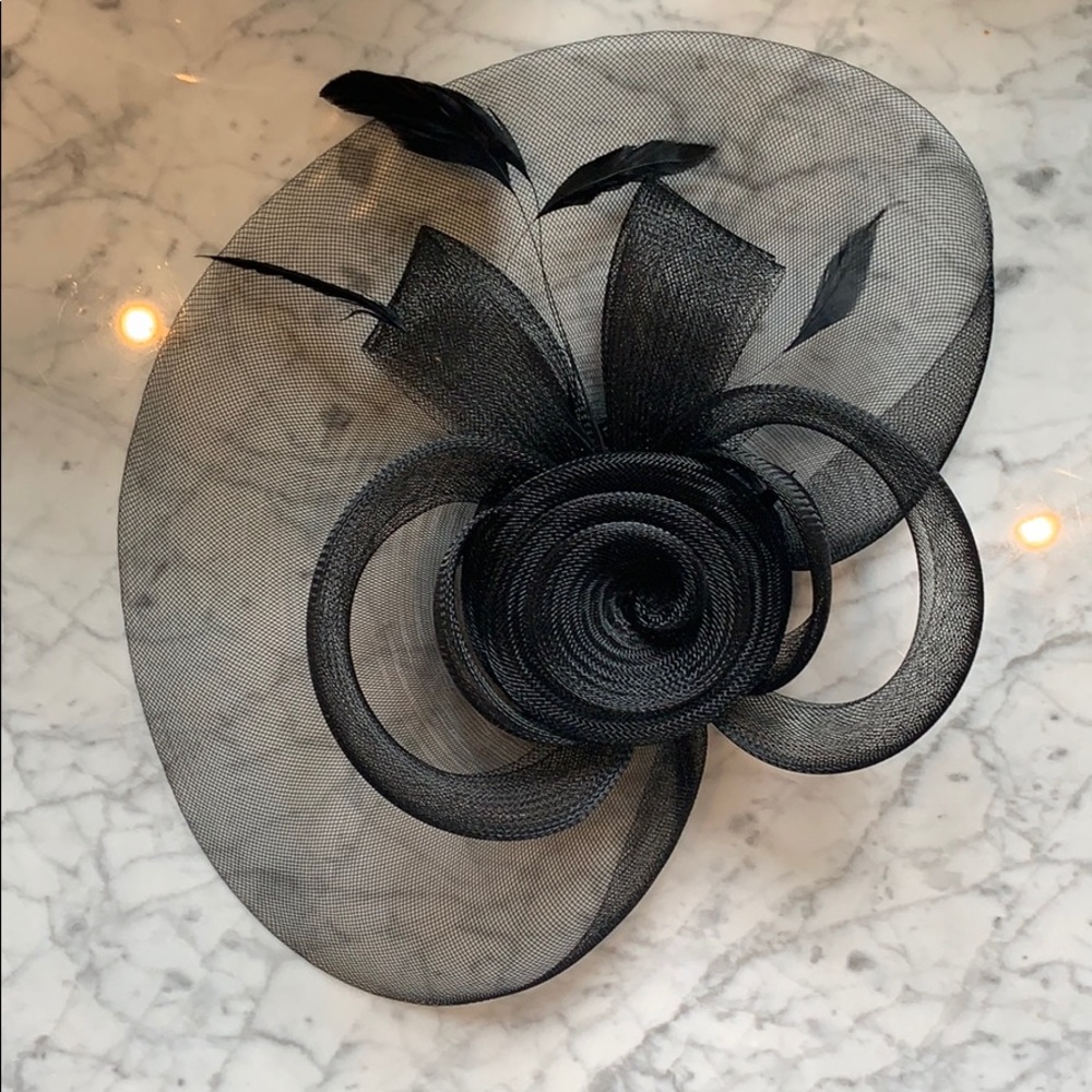 Black Fascinator Headpiece